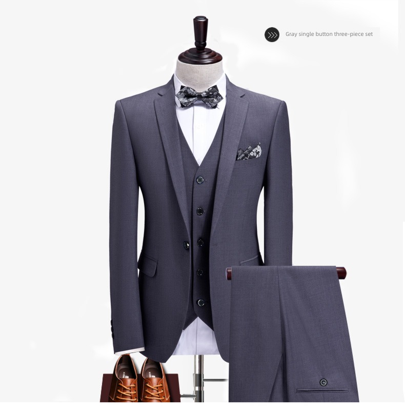 man Korean version Self-cultivation groomsman marry man 's suit suit