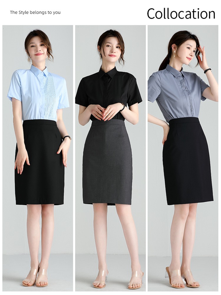 autumn occupation Buttocks work formal wear Big size skirt