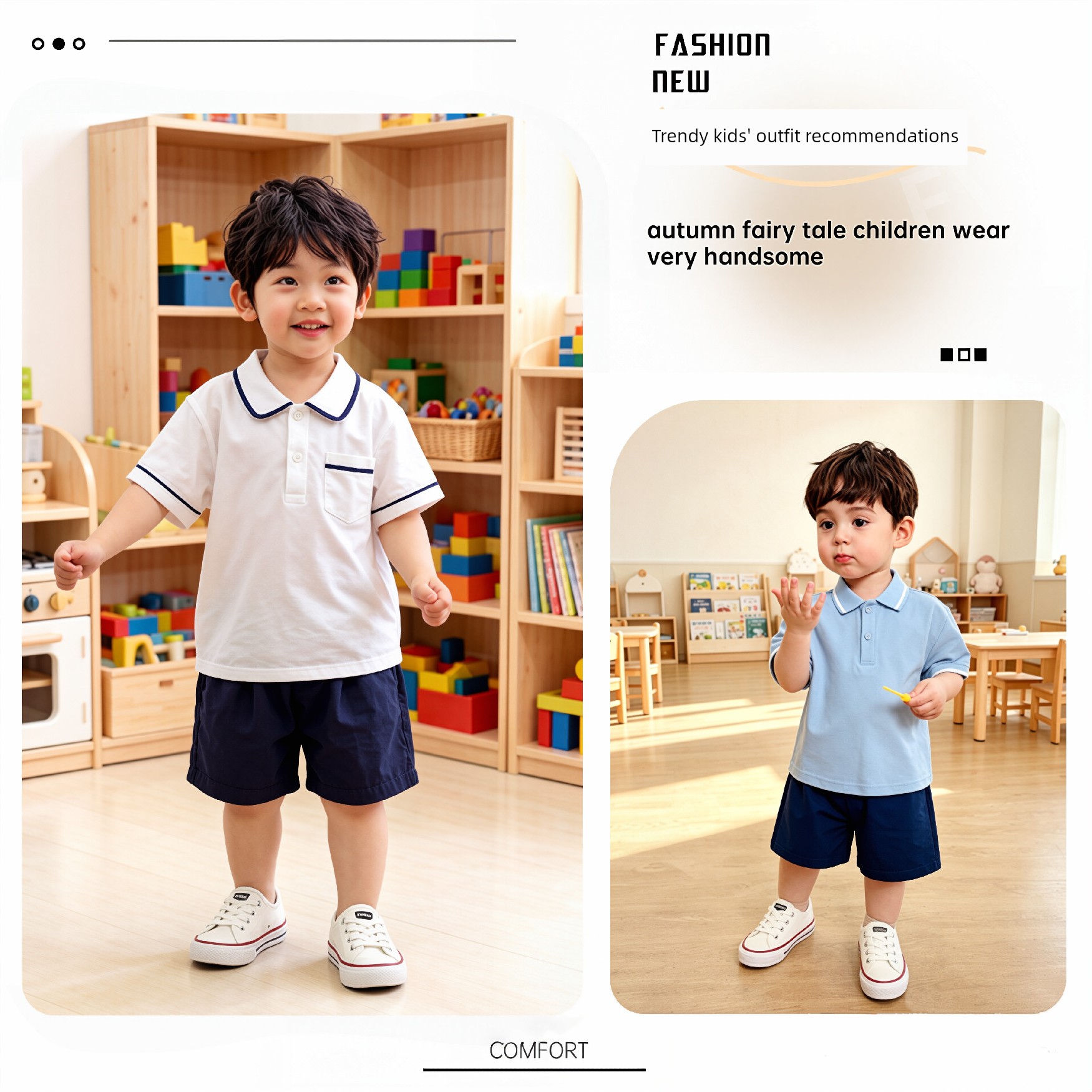 Kindergarten Indoor White Shoes for Boys, Lightweight Indoor Shoes for Children Entering School, White Canvas Shoes for Boys Entering School — 2