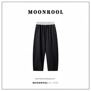 Boys' Athletic Pants 2026 Autumn Sports Sweatpants Youth Versatile Loose Long Pants Parent-Child Matching Pants