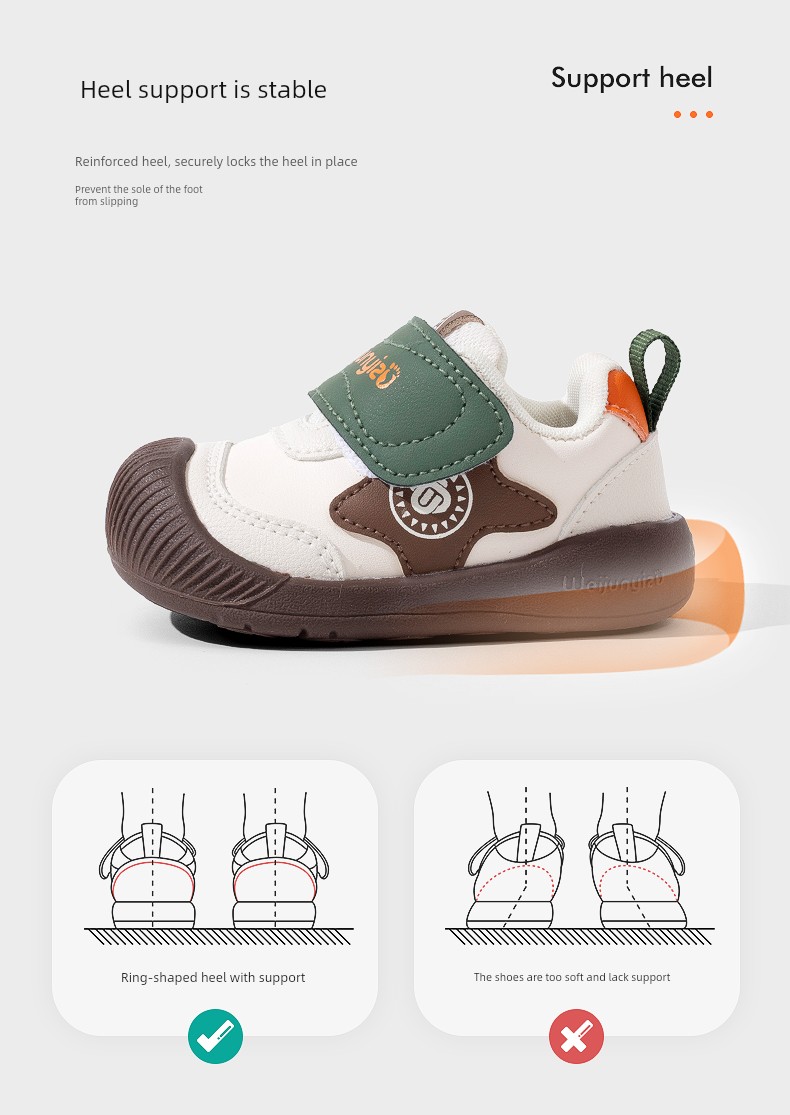 Toddler Shoes for Boys, Autumn Style Baby Shoes, Soft-Soled Non-Slip Functional Shoes for 1 to 3-Year-Old Girls, Children's Shoes — 7