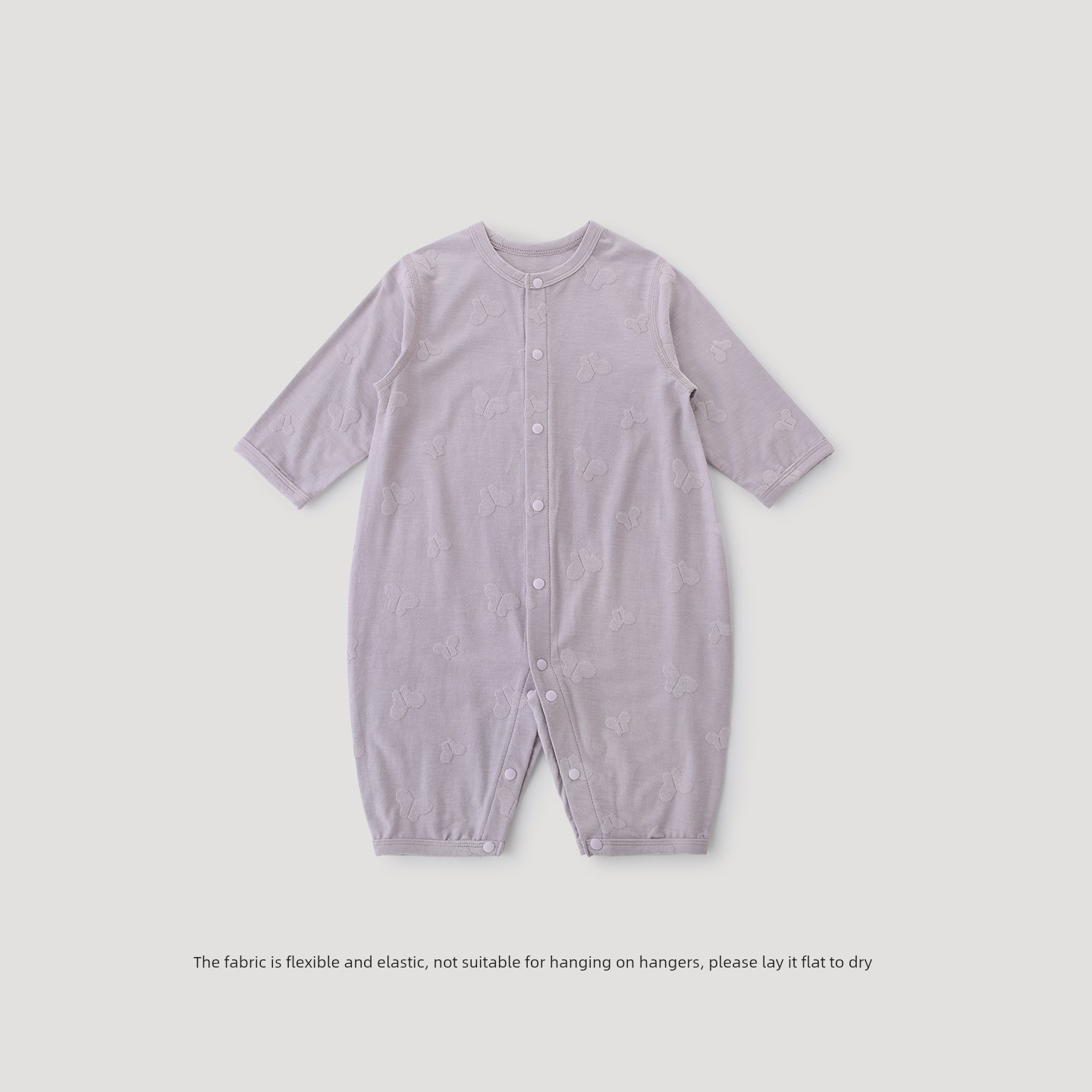 [Bamboo Fiber] Baby Jumpsuit Newborn Autumn Long-Sleeved Romper Crawling Suit Spring and Autumn Pajamas Baby Clothes — 3
