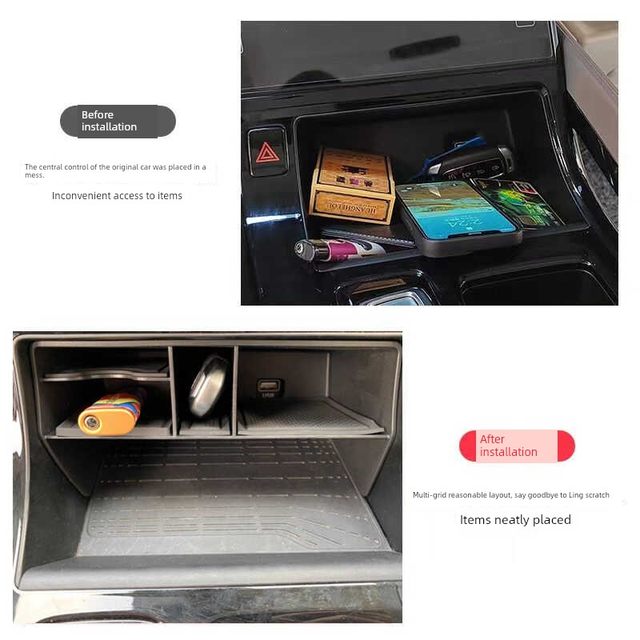 Suitable for Hyundai 21-24 Kustu Central Control Storage Box Kustu Automotive Modified Storage Component Storage Box