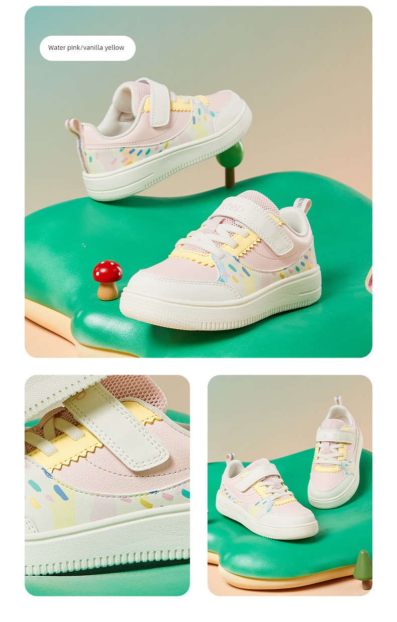 Xtep Children's Girls' Sneakers, Autumn Casual Shoes for Girls, Kindergarten Shoes, Sports Shoes, Non-Slip Soft-Soled Baby Shoes — 5