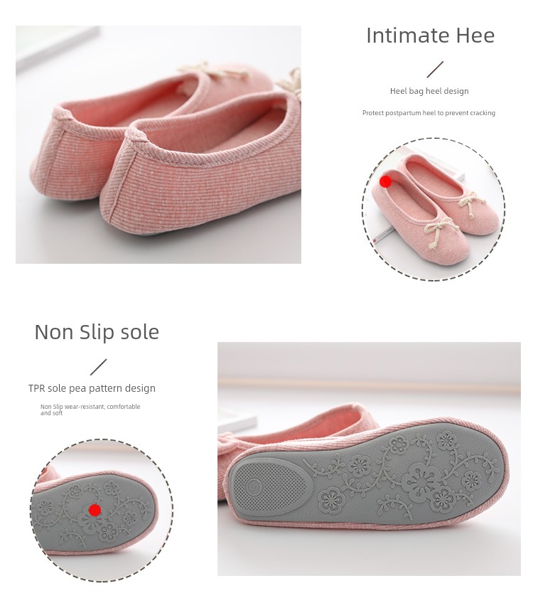 Autumn and Winter Indoor Pure Cotton Maternity Confinement Shoes — 6
