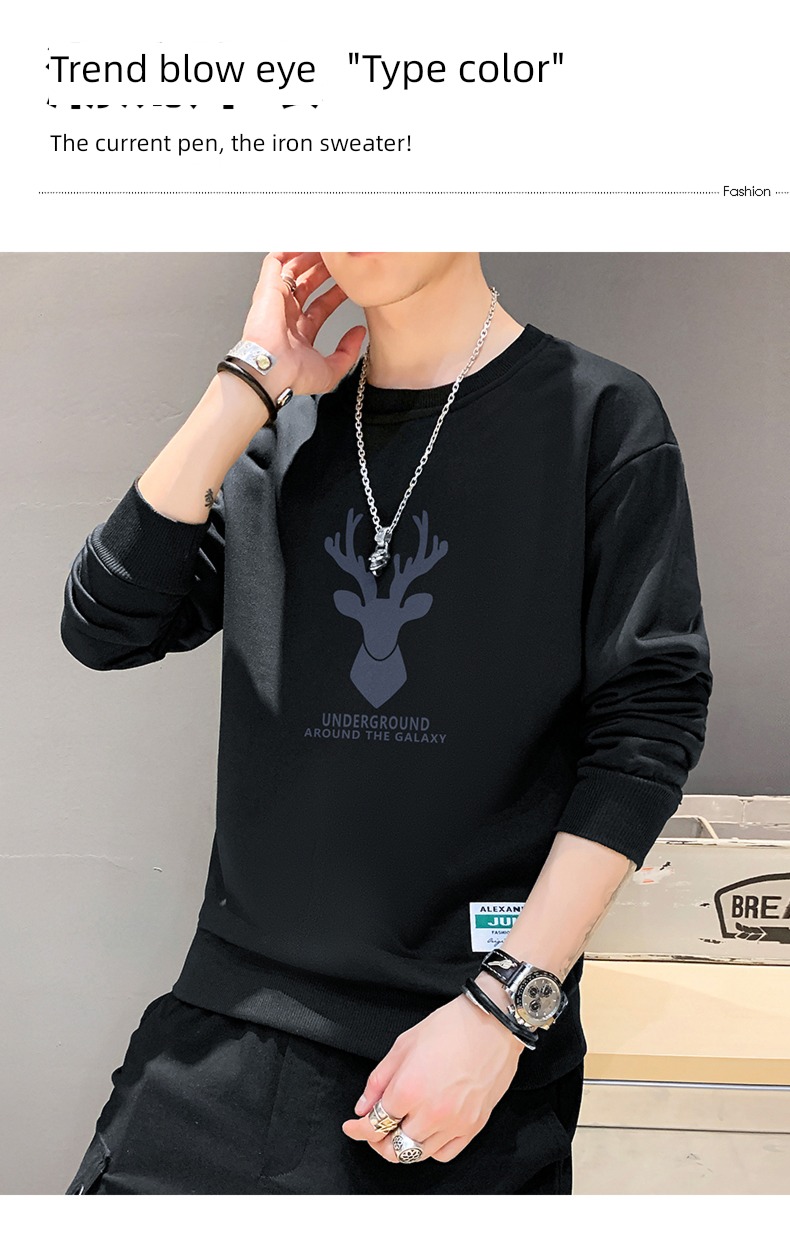 Spring and Autumn Korean version ins Winter money easy T-shirt Sweater