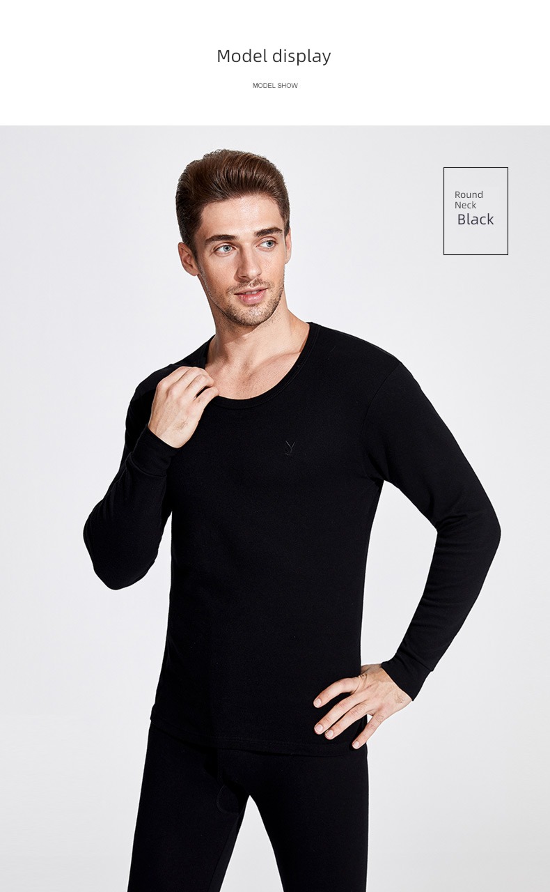 dandy man keep warm Underwear set male Cotton teenagers Autumn clothes and pants pure cotton Thread clothes and trousers winter
