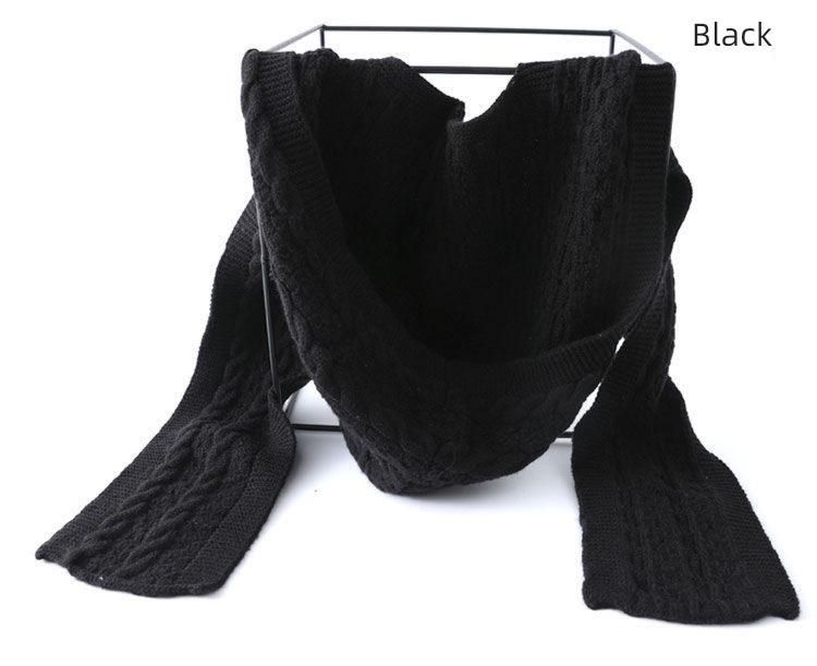 Autumn and winter Hooded one Cervical spine protection Wool female Shawl