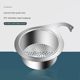 Stainless steel swan drain basket kitchen sink hanging drain rack wet and dry separation hook garbage washing filter basket