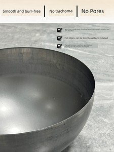 Hollow Iron Hemispherical Pipe End Caps, Carbon Steel Semi-Circular Ball Caps, Iron Art Spherical Seals, Round Pipe Caps