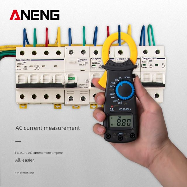 Multifunction clamp meter multimeter digital high-precision fully automatic anti-burn clamp type universal meter ammeter 3266L+