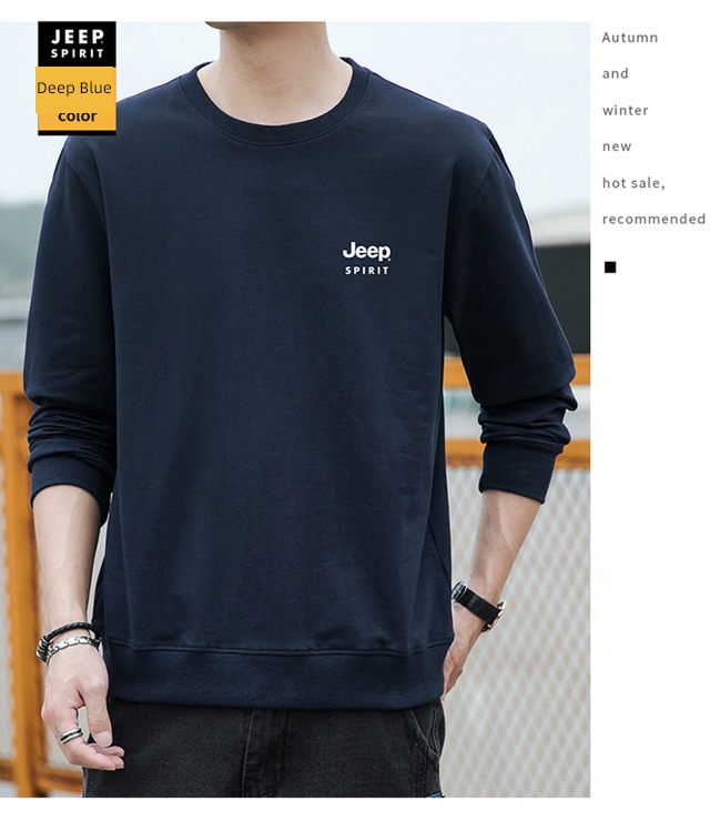 Jeep jeep autumn Round neck Condom leisure time Sweater