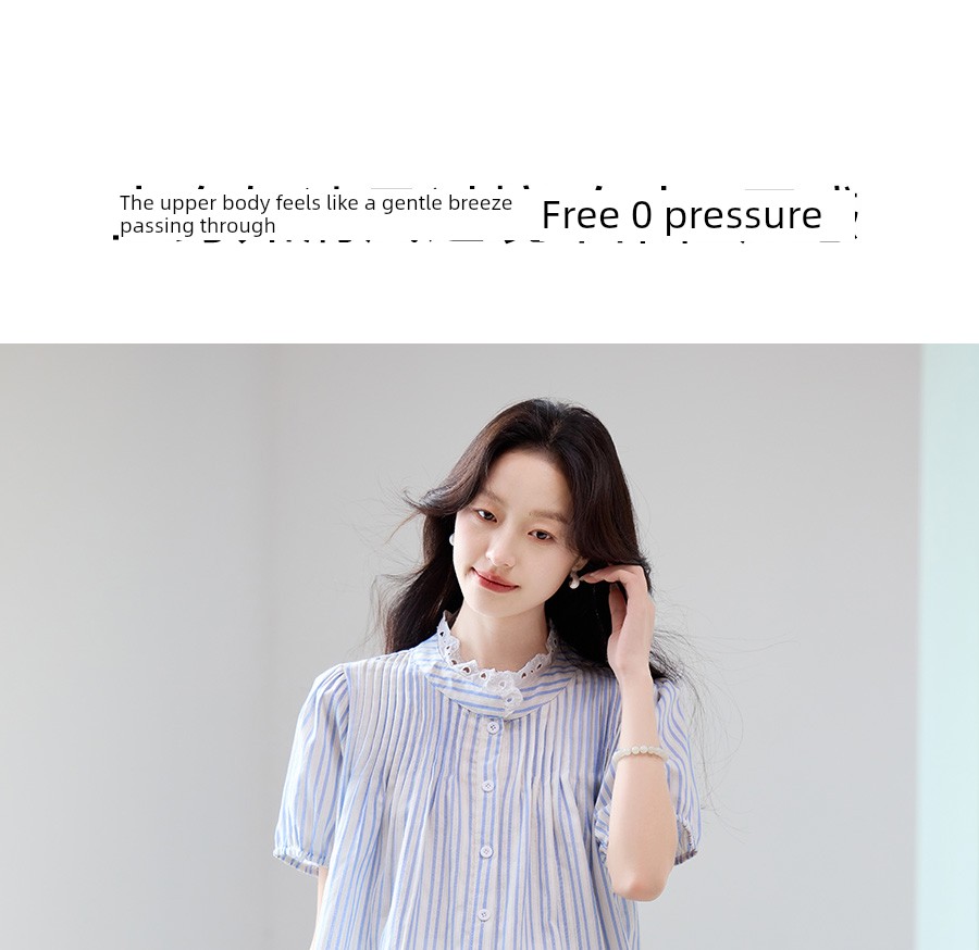 Pregnancy Premium Maternity Set: Summer Outerwear for Pregnant Moms, High-End Outfit with Lace Patchwork Shirt and Skirt Two-Piece Set — 12