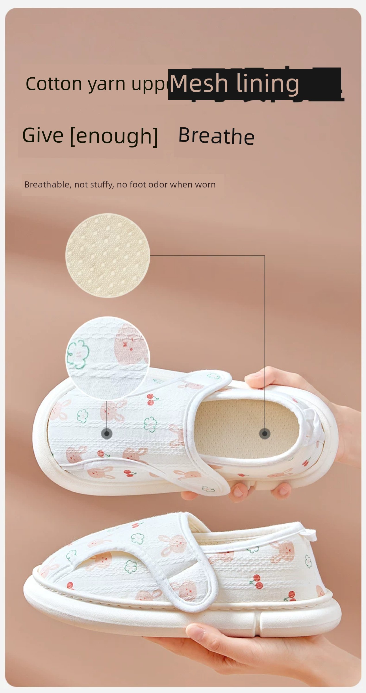 Postpartum Shoes with Covered Heels, All-Season Style, Soft-Soled, Non-Slip, for Pregnant Women, Autumn, Postpartum, Thick-Soled, Summer Thin Cotton — 12