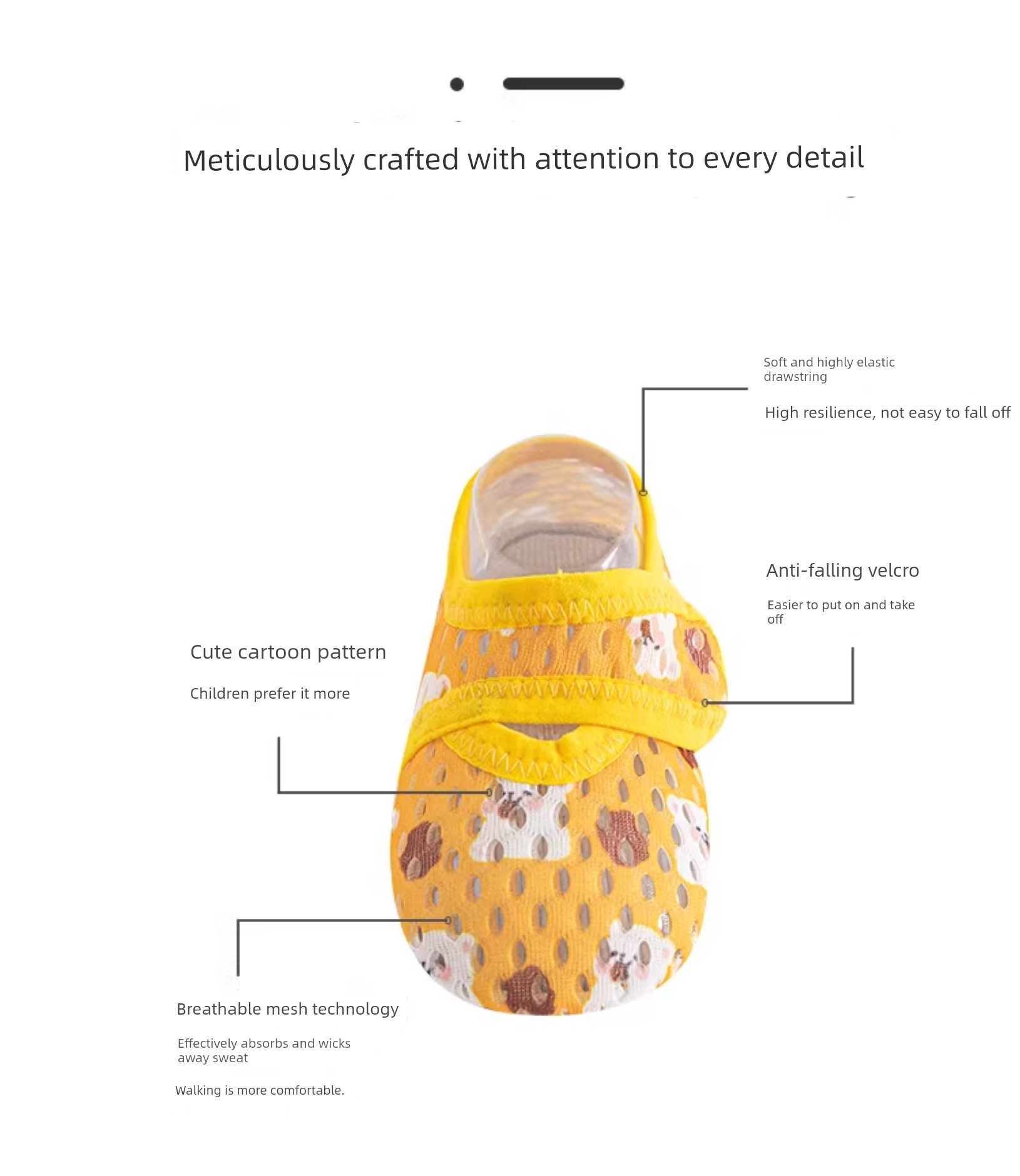 Baby Shoes and Socks Summer Thin Mesh Anti-Drop Indoor Non-Slip Sole Cool-Proof Soft Bottom Kids Toddler Baby Floor Shoes — 4