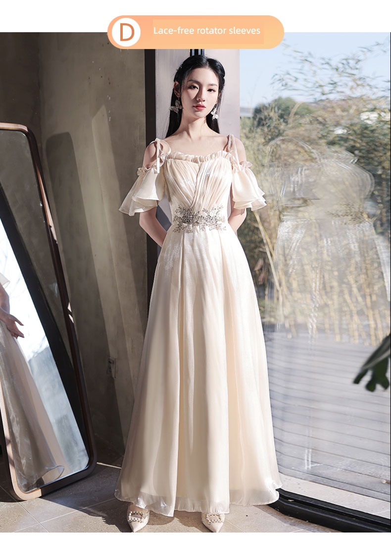 Sisterhood Champagne winter Minority wedding Bridesmaid Dresses