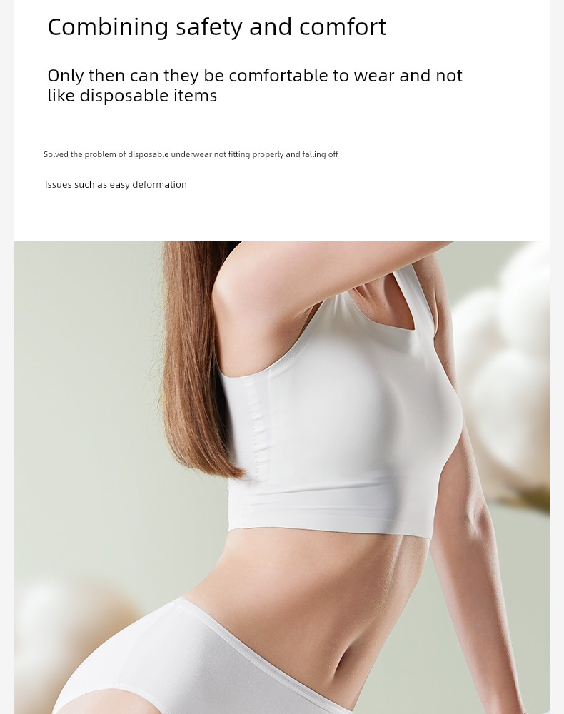 【New Customer】October Crystal Disposable Underwear, Pure Cotton, Mid-High Waist, Women's Style, No-Wash, Ready-To-Wear, Eo, Postpartum, Maternity — 11