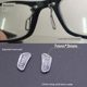 Tungsten carbon plastic steel glasses frame accessories soft silicone non-slip bayonet snap-on nose pad eyes nose pad free shipping