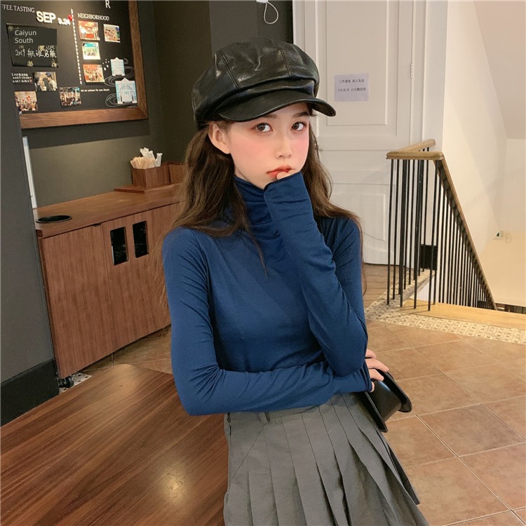 Autumn and winter Thin money Undershirt Long sleeve T-shirt Versatile jacket