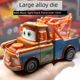 New car Story 3 McQueen Large Alloy Plate Toy Trailer Children's Toy Car Bring Music Return Power