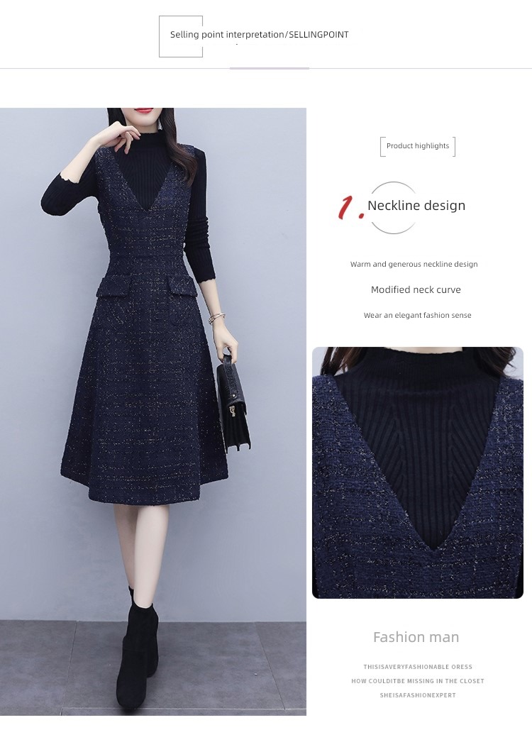 Wool Autumn and winter atmosphere Vest Medium length Lay a foundation vest