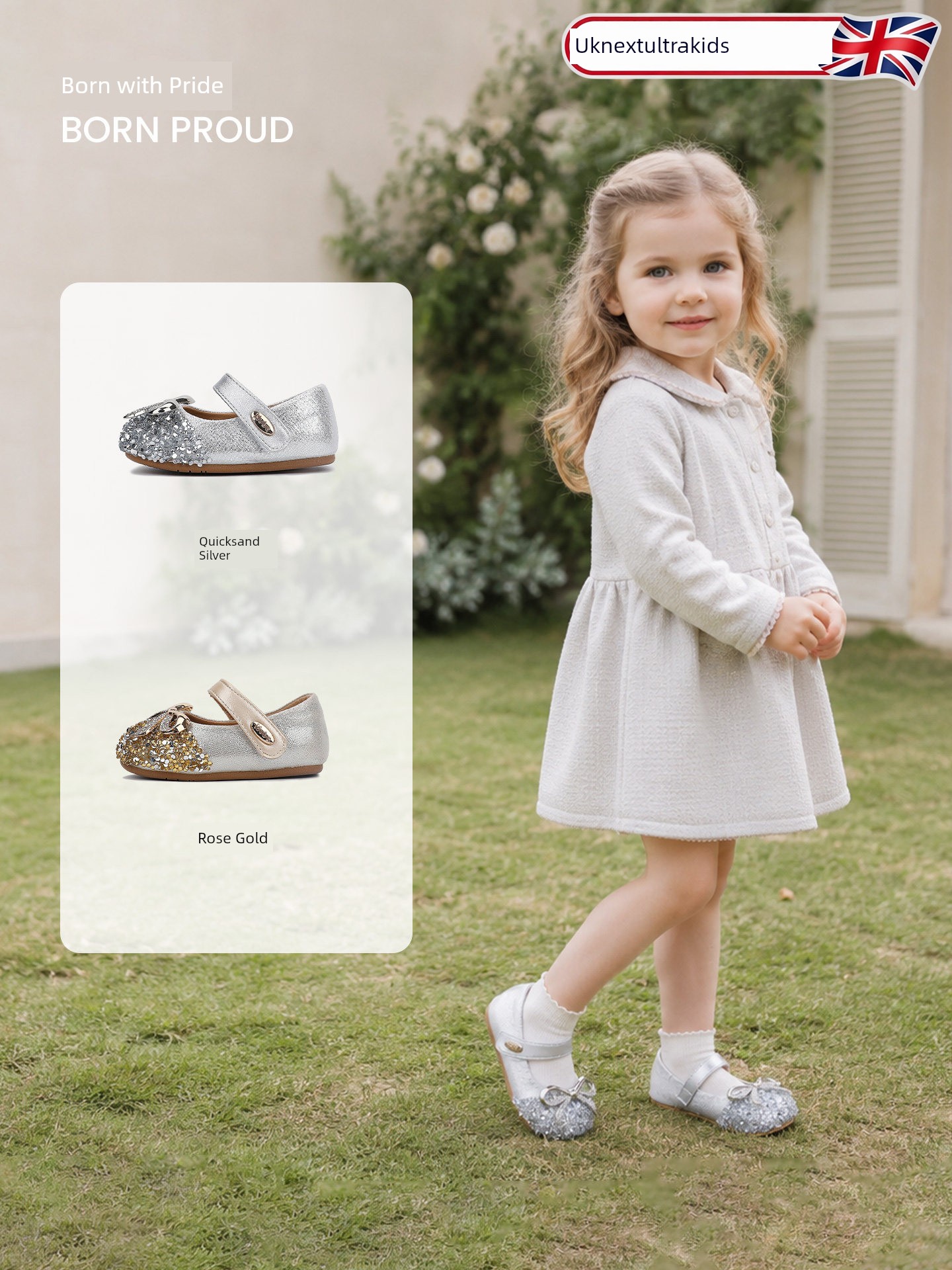 British Nu Small Leather Shoes for Baby Girls, Soft-Soled Autumn Style, Breathable Single Shoes for Two-Year-Old Princesses, New Cute Toddler Shoes for One-Year-Olds