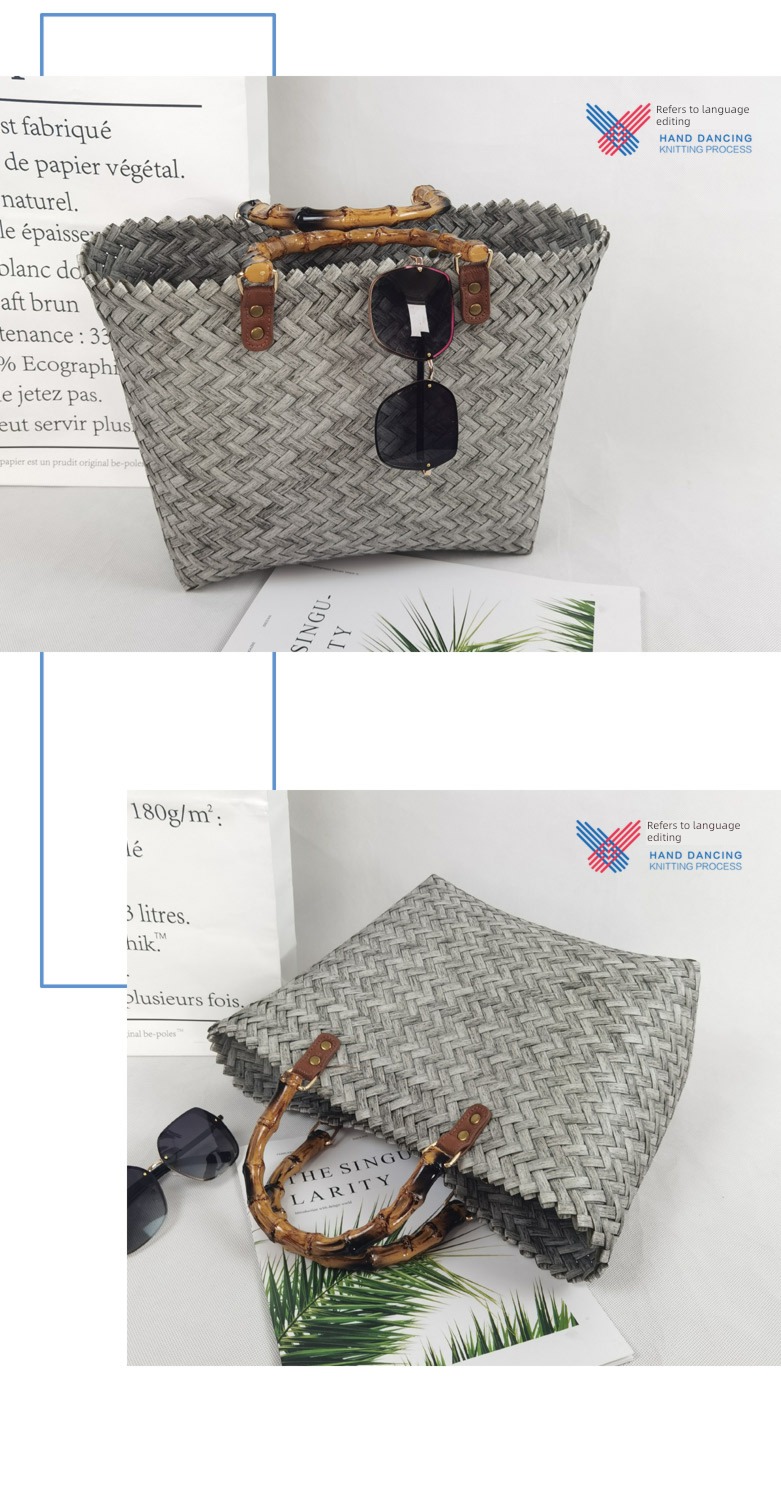 finger language Weaving art fashion manual on vacation Female bag