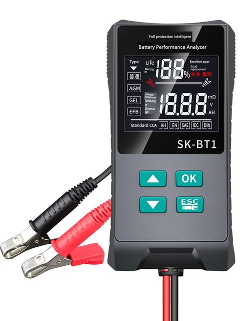 SNICO battery detector 12V/24V voice broadcasting remaining life internal resistance voltage