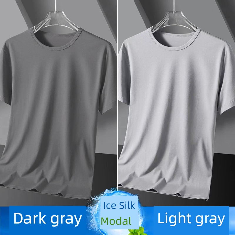 modal  man Big size Short sleeve Undershirt T-shirt