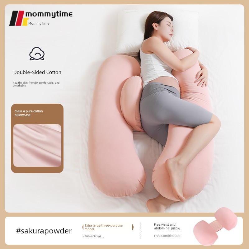 Mommytime Pregnancy Pillow Waist Support Pillow Belly Support Pregnant Women Sleeping Side Pillow Head Pillow U-Shaped Pregnant Women Supplies — 1