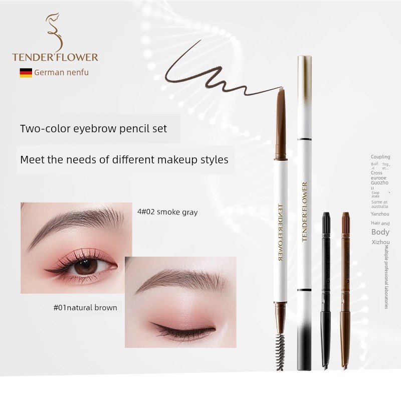 German Nenfu Eyebrow Pencil for Women Preparing for Pregnancy, Waterproof, Sweat-Resistant, Not Easy to Fade, with Distinct, Natural-Looking Eyebrows, — 1