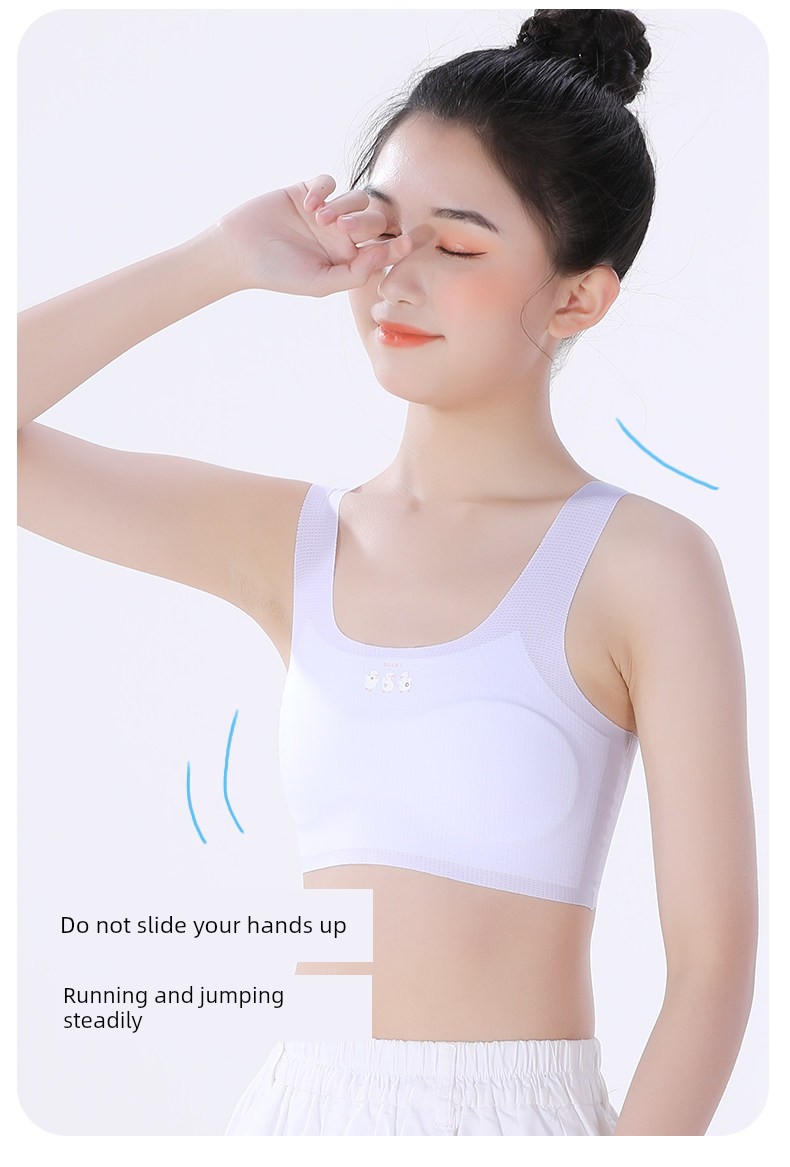Children's Underwear for Girls in the Developmental Stage, Small Vests for Primary School Students, Stage One, 10-Year-Old Older Kids, 12-Year-Old Girls, — 9