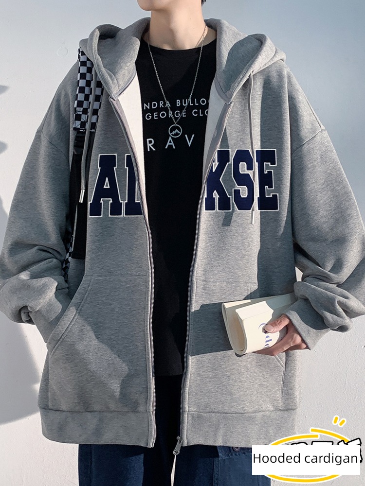 Chaopai winter easy Hooded Sweater schoolboy loose coat