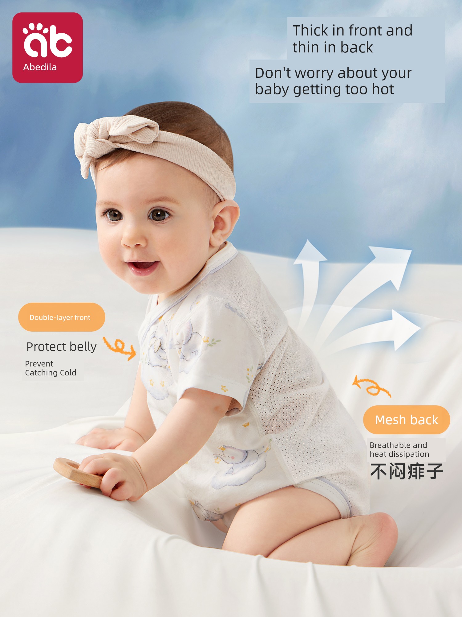Onesie Clothes for Babies Summer Thin Romper Newborn Baby 0 to 3 Months Triangle Rompers Pure Cotton Jumpsuit — 2