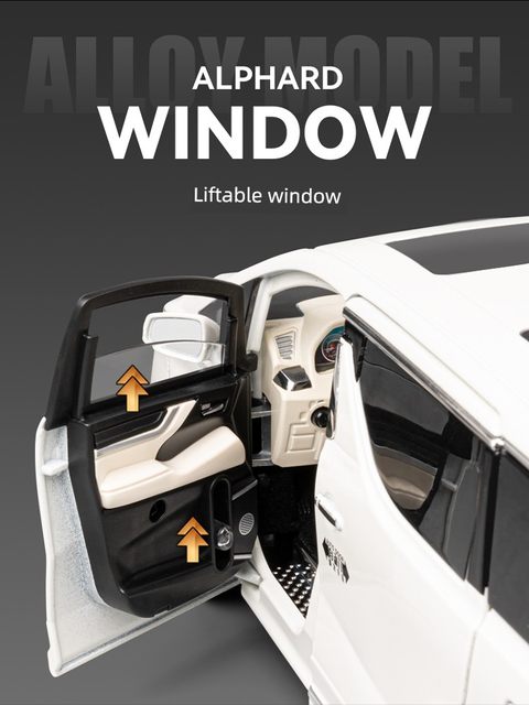 Toyota Alpha 1 18 alloy car simulation car model children's van high-end toy boy gift