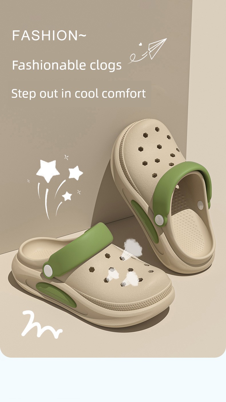Step Eleven Children's Clog Shoes for Girls 2026 Summer New Thick-Soled Breathable Non-Smelly Non-Slip Parent-Child Sandals for Boys — 1