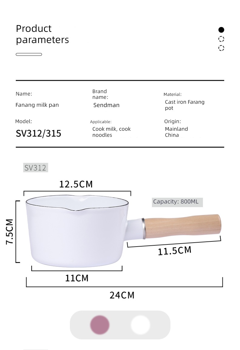Sadomain  Electromagnetic furnace currency Enamel pot