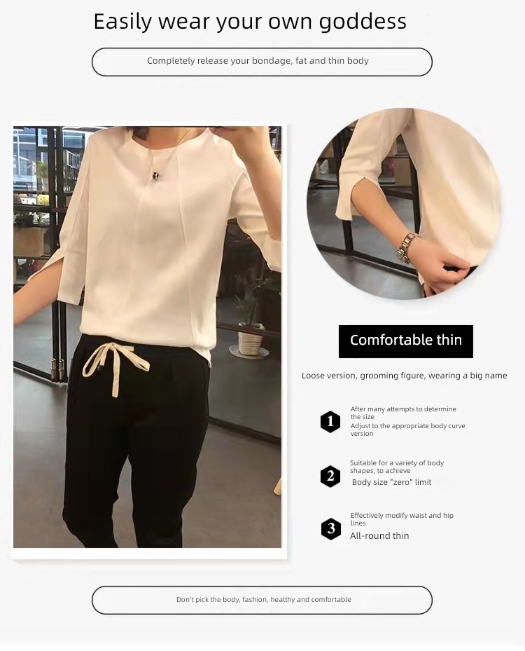 Design sense niche Irregular jacket Short sleeve T-shirt