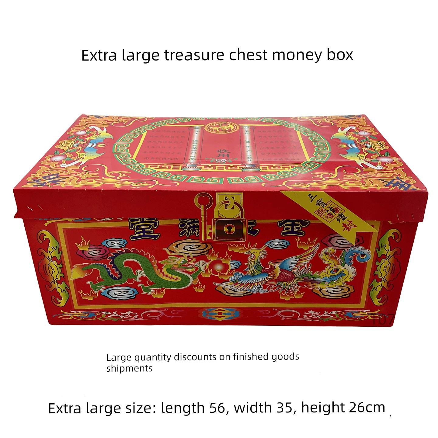 Large Money Box Treasure Chest for Storing Ingots, Treasure Basin for Replenishing the Wealth, Complete Set of Paper Money Boxes for Qingming Tomb-Sweeping and Prayer for Blessings