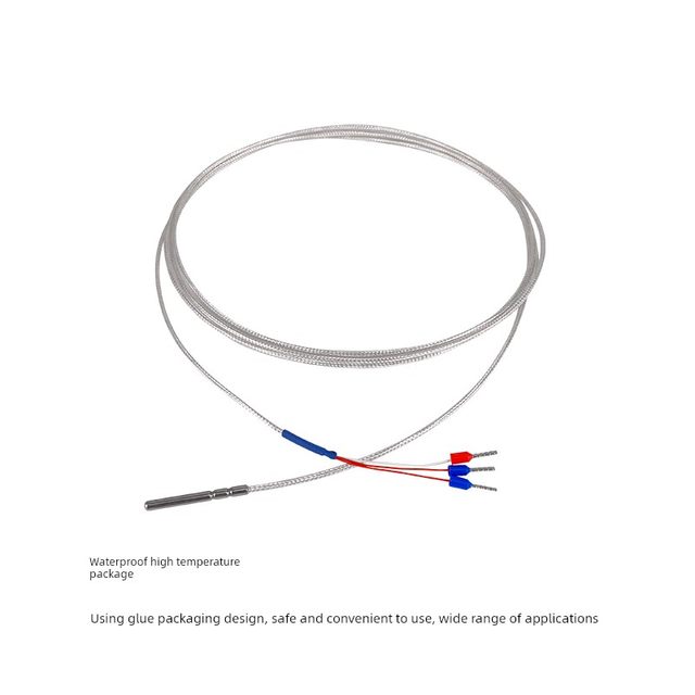 Huikong PT100 high-precision temperature sensor, three-wire probe, screw, chip type PT100 platinum thermal resistor