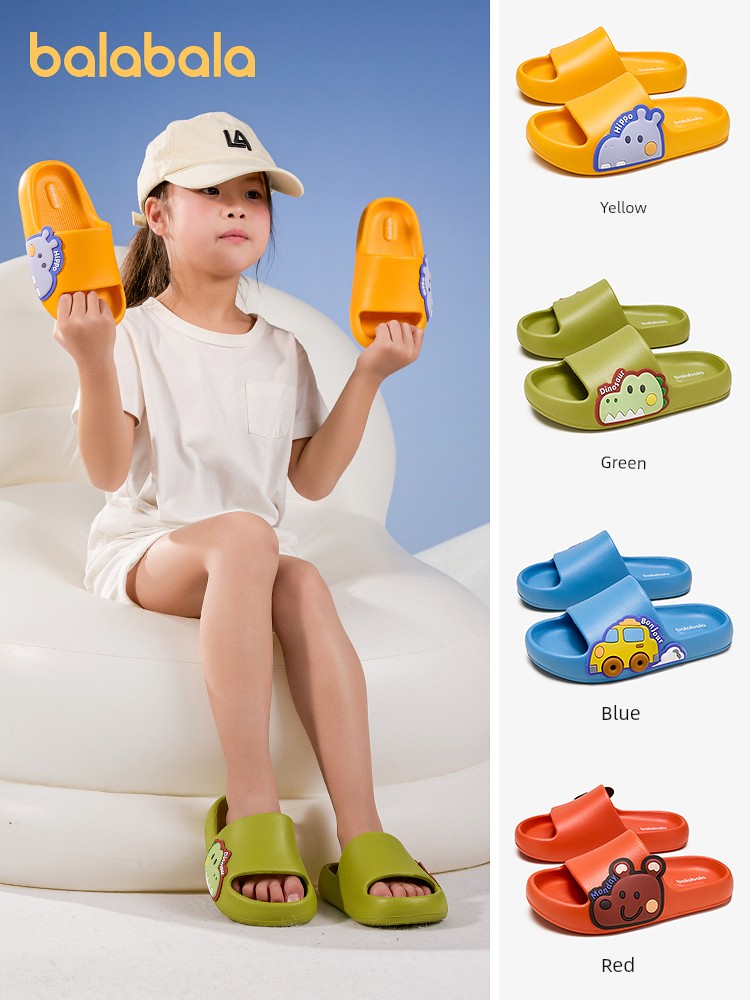 Balabala Children's Shoes Kids' Slippers Boys Girls Bathroom Shoes Home Summer Cartoon Sandals Casual Versatile — 2