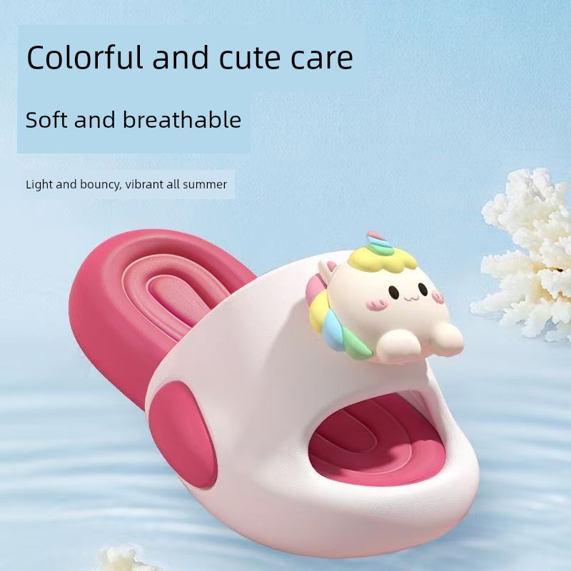 Children's Slippers for Girls 2026 New Summer Outdoor Non-Slip Soft-Soled Bath Indoor Home Boys' Slippers — 3