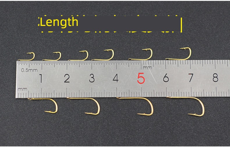 bulk quality goods White note No barb Golden sleeve fish hook