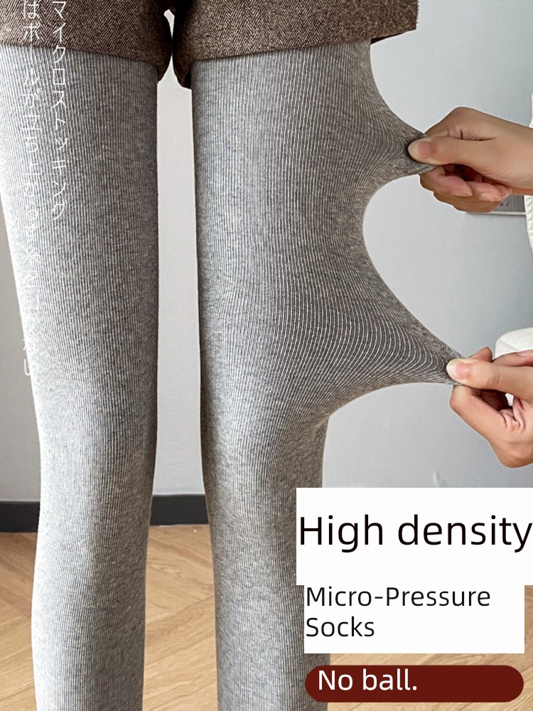 knitting Show thin The abdomen winter Plush Bottomed pantyhose