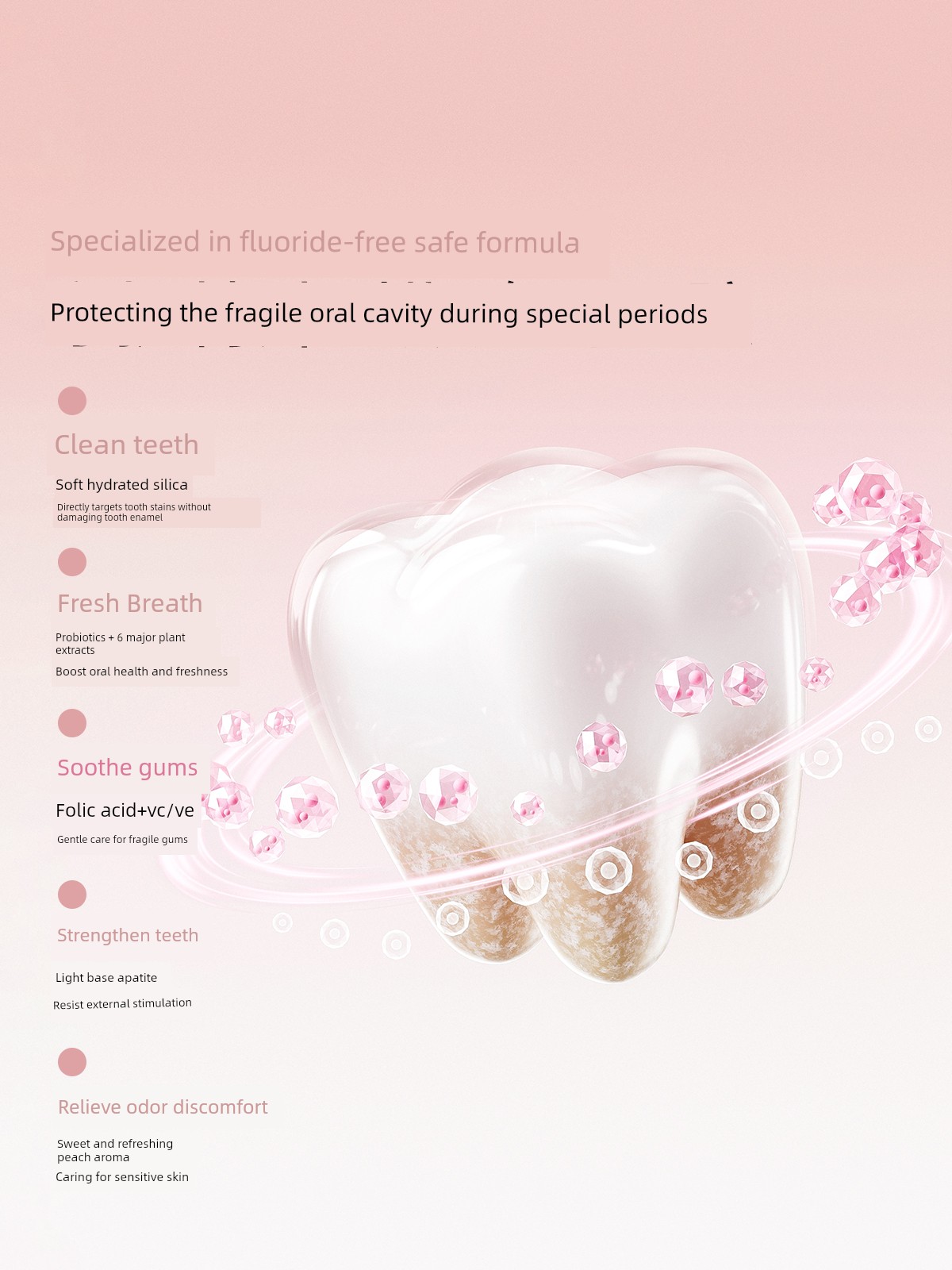 Manxi Adult Toothpaste Women's Toothbrush and Toothpaste Set Special Soft-Bristled Toothbrush for Postpartum Period Fresh and Fluoride-Free Flagship Store