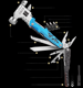 Outdoor multi-function wrench hammer folding pliers body-proof knife combination universal camping outdoor car portable window tool