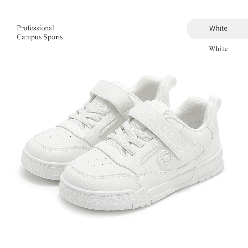 Tyrannis Children's Shoes Autumn Style Kids' Sneakers for Older Children, Campus White Shoes for Boys and Girls, Casual Sports Shoes — 1