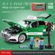 Large Volkswagen Alloy Taxi Children's Toys Six-Door Car Model Taxi Boy Toy Car Gift