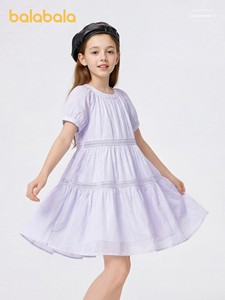 [Same Style in Shopping Malls] Balabala Kidsren's Clothing Girls' Skirts Kidsren's Dresses 2026 New Summer Princess Dres