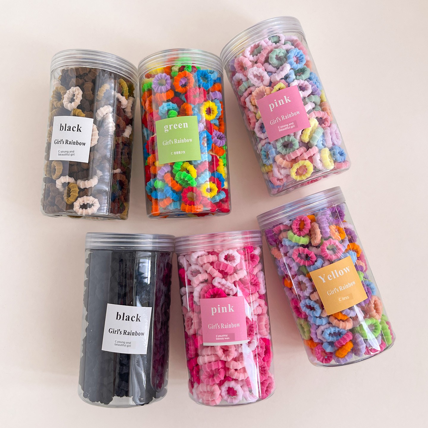 Children's Hair Ties Do Not Damage Hair, High Elasticity Towel Rings, Baby Hair Ties, Elastic Bands for Thin Hair, Durable Hair Accessories, Girls' Hair — 8